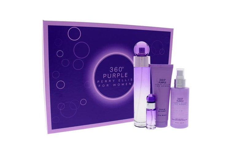 Perry Ellis 360 Purple 4-Piece Gift Set for Women