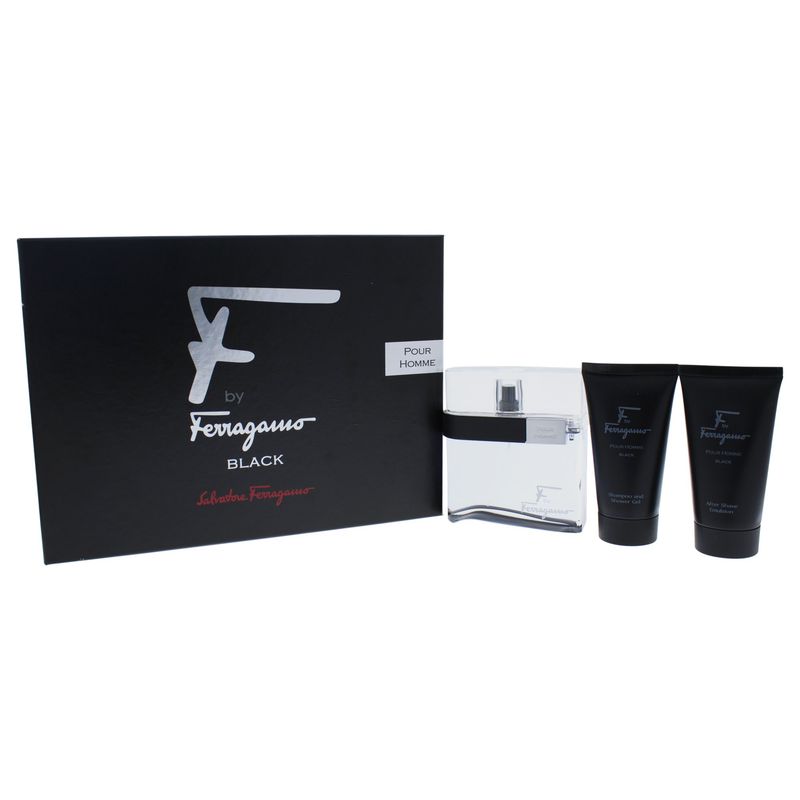 Salvatore Ferragamo F Black 3-Piece Gift Set for Men
