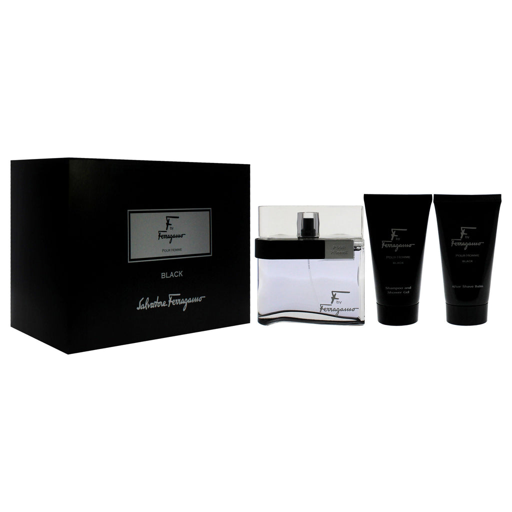 Salvatore Ferragamo F Black 3-Piece Gift Set for Men