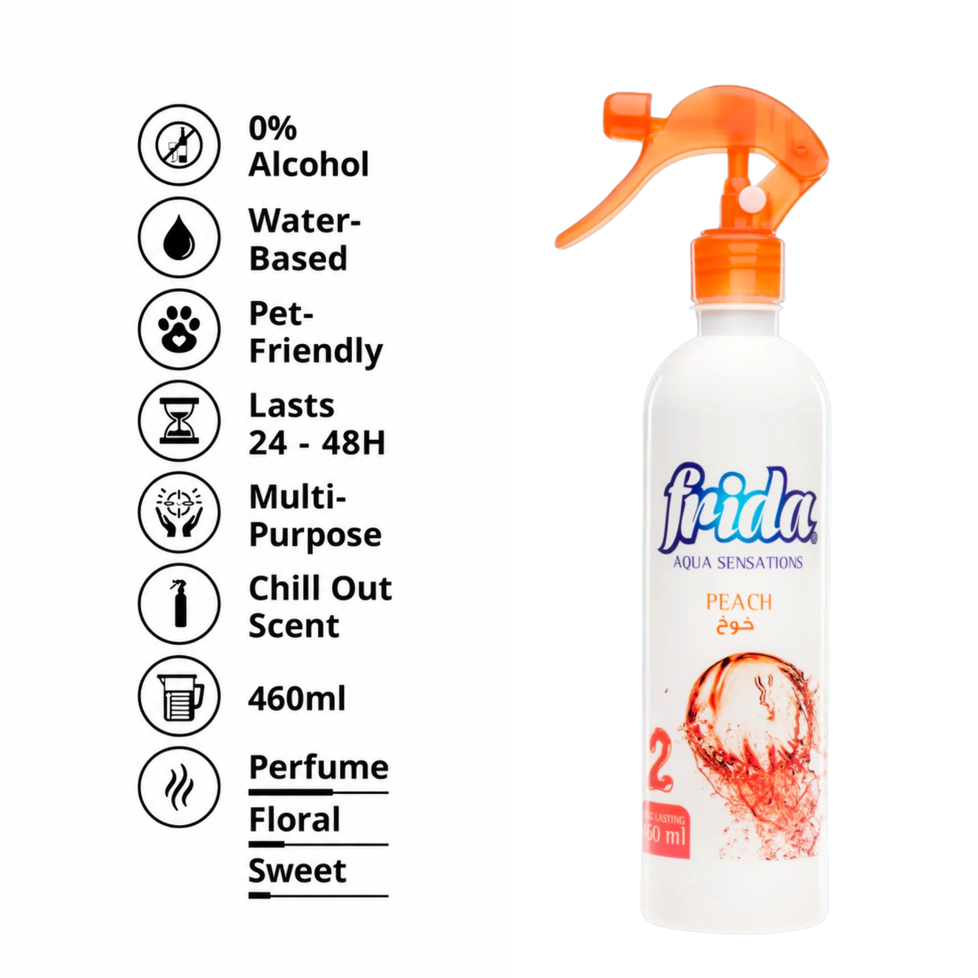 Mollyscents Peach Air Freshener Spray (460ml)